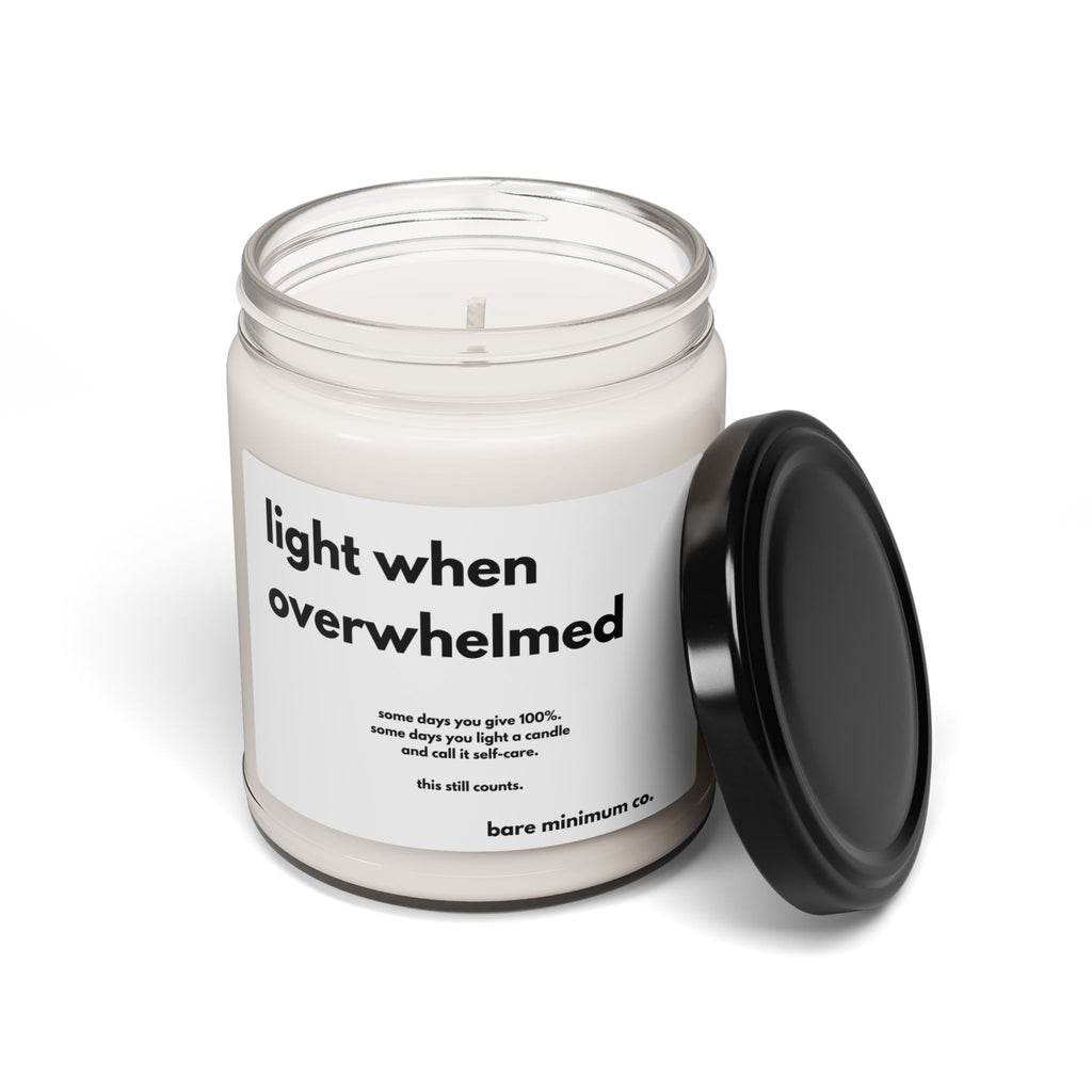 Light When Overwhelmed Candle | Bare Minimum Co.