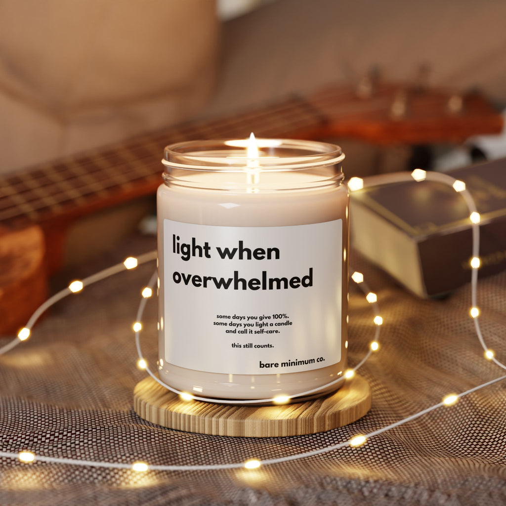 Light When Overwhelmed Candle | Bare Minimum Co.